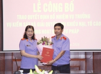 Ông Nguyễn Kim Sáu Phó Chánh thanh tra VKSNDTC giữ chức Vụ trưởng Vụ 12 VKSNDTC kể từ ngày 15/4/2016